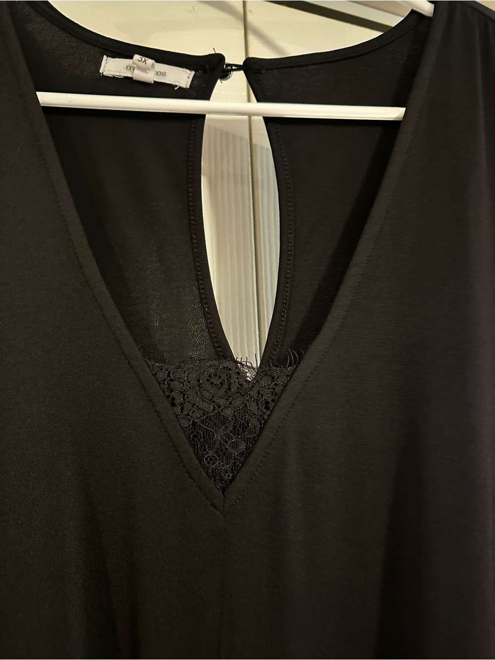 Maurices Black Sleeveless V-Neck Jumpsuit with Tie Waist - Picture 2 of 3